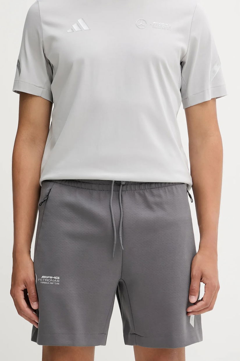 adidas pantaloni scurți x Mercedes culoarea gri, JW3479