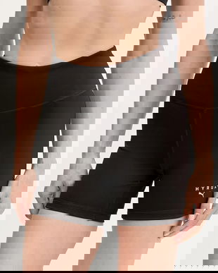 Puma pantaloni scurți de antrenament PUMA x HYROX culoarea negru, uni, high waist, 527636