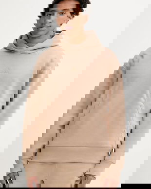 adidas bluză ALL SZN culoarea bej, cu glugă, uni, JX5091