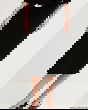 Joseph Ribkoff fustă culoarea negru, midi, creion, 253134