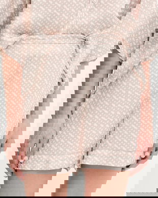 BOSS pantaloni scurți de pijama culoarea bej, 50545612