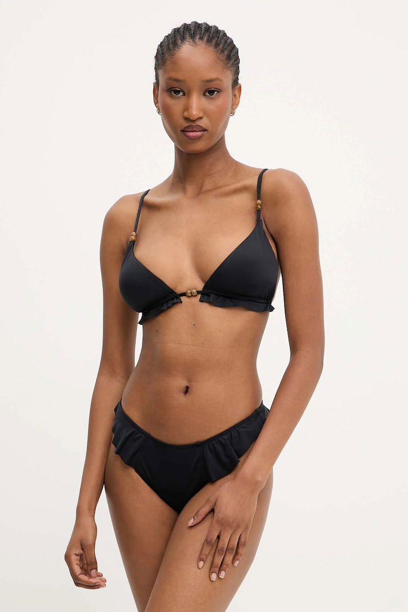 Answear.LAB costum de baie din două piese culoarea negru, cupa usor rigidizata