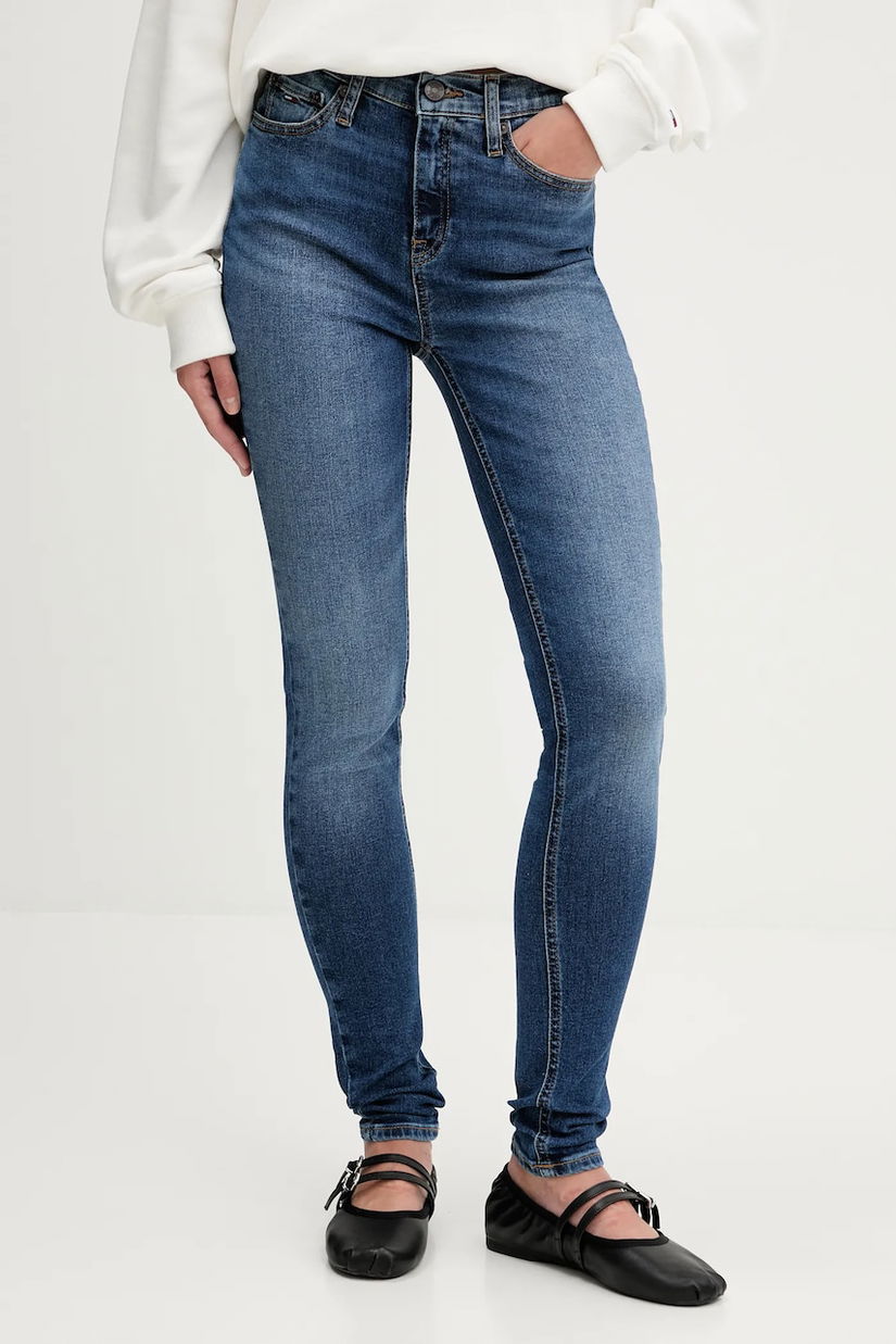Tommy Jeans blugi culoarea bleumarin, DW0DW21740