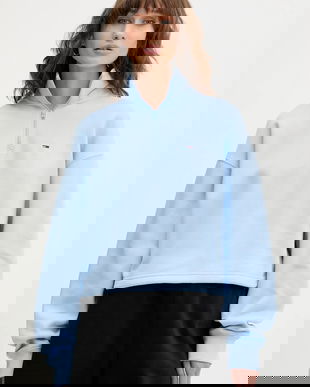 Tommy Jeans bluză uni, DW0DW20946