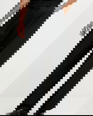 Versace Jeans Couture pantaloni culoarea negru, drept, 79GAA117 N0136