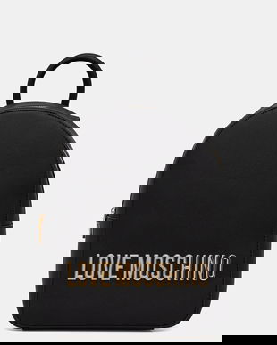 Love Moschino rucsac culoarea negru, mic, uni, JC4193PP1NKD0000