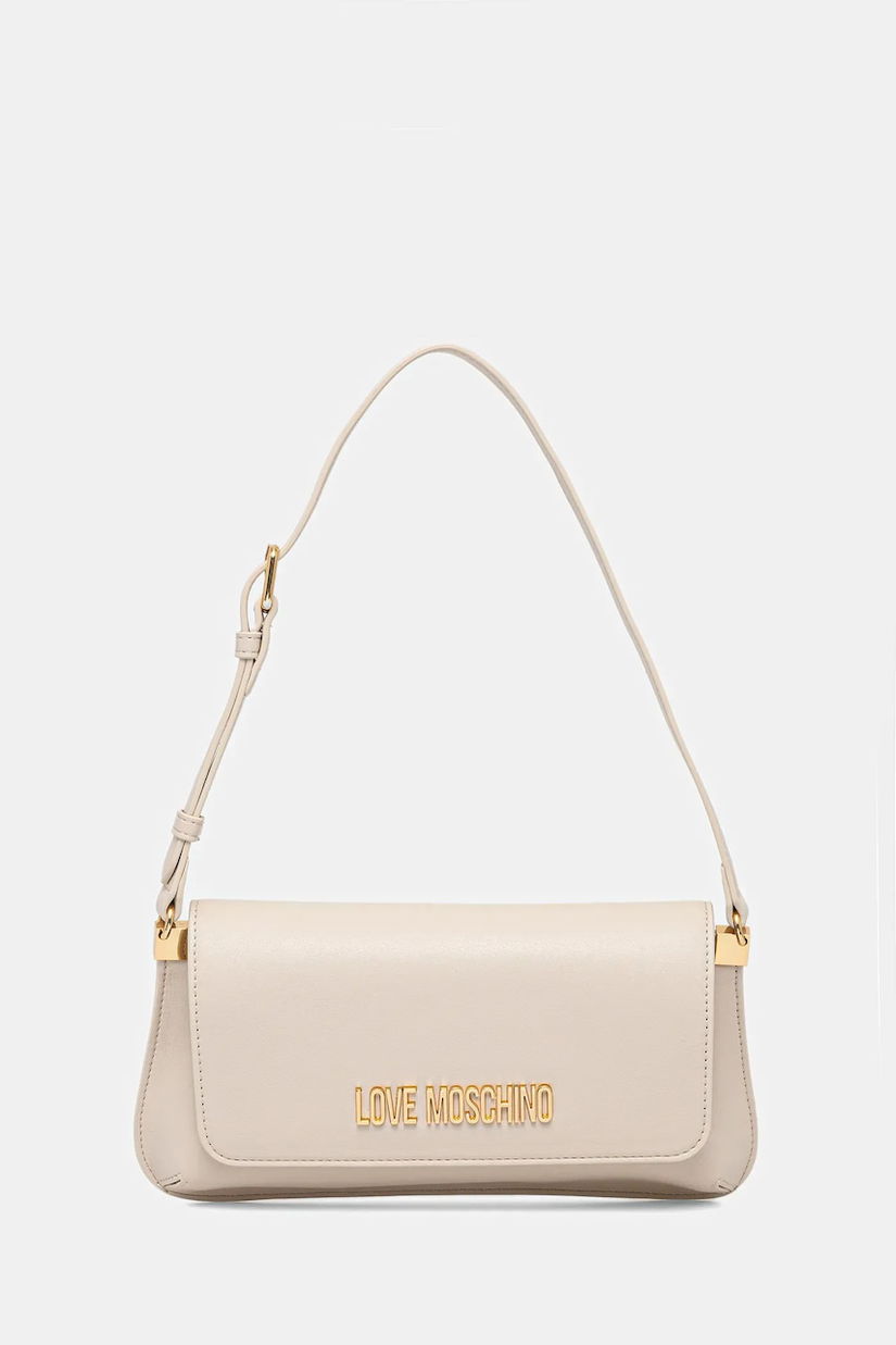 Love Moschino poșetă culoarea bej, JC4058PP1NLO0110