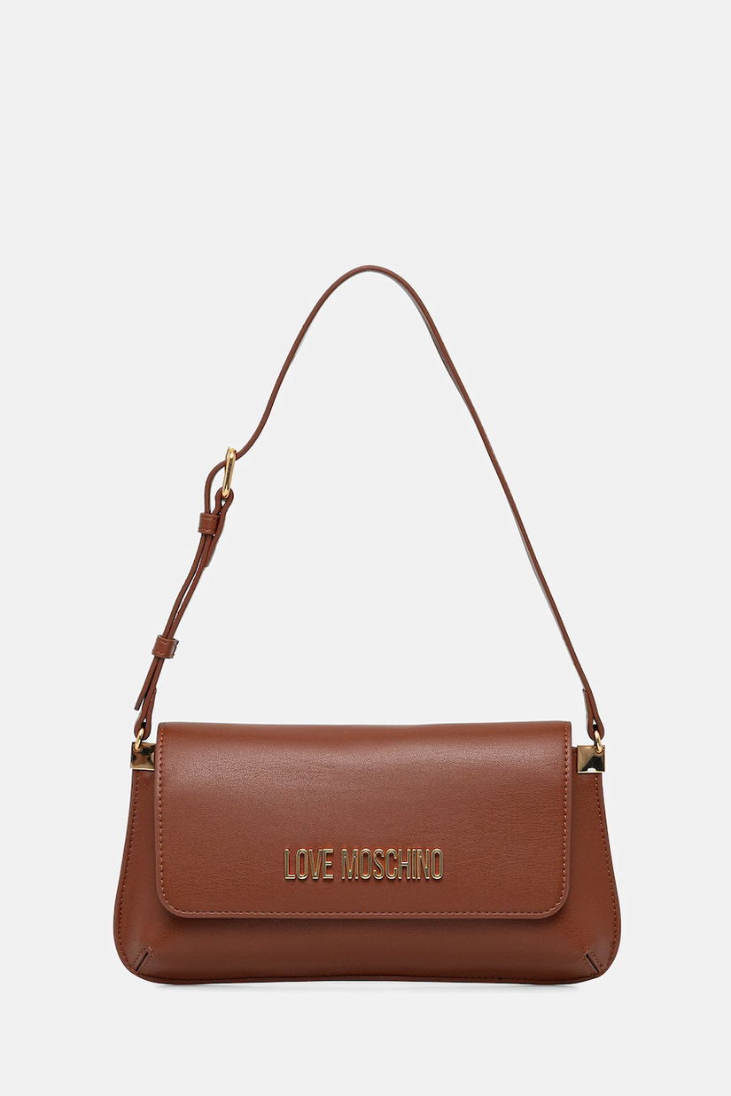 Love Moschino poșetă culoarea maro, JC4058PP1NLO0312