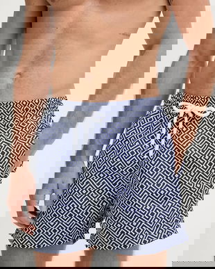 Frescobol Carioca pantaloni scurți de baie culoarea bleumarin, 1007.04