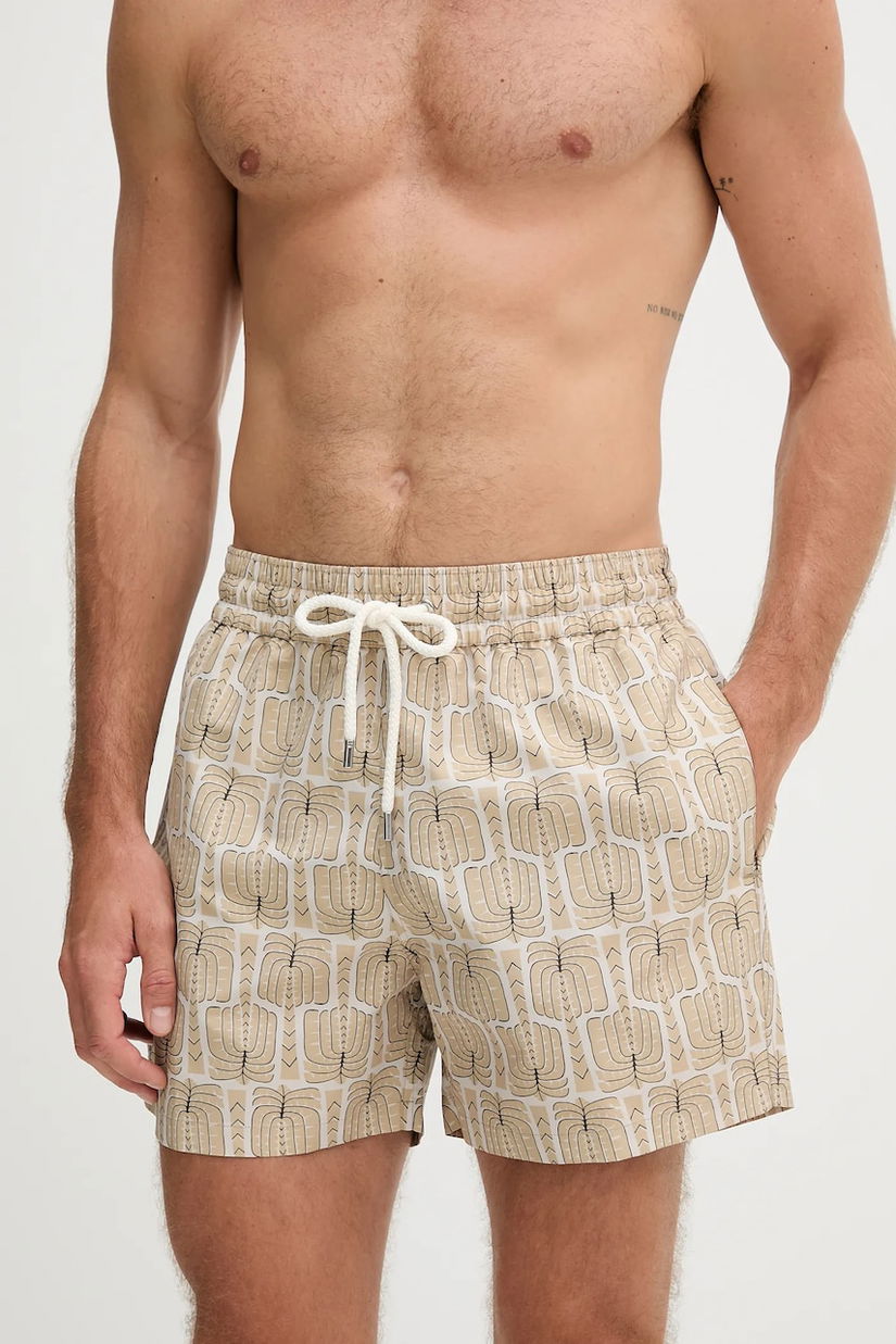 Frescobol Carioca pantaloni scurți de baie culoarea bej, 2616.843