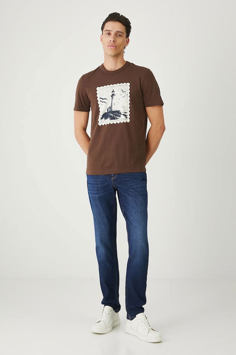 Medicine jeans culoarea bleumarin