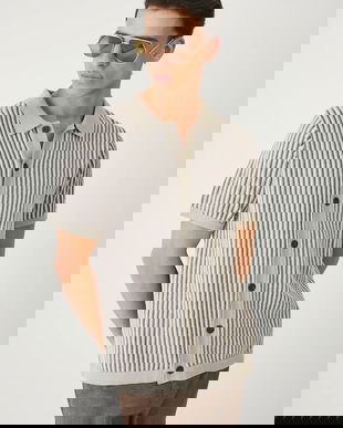 Medicine cardigan din bumbac