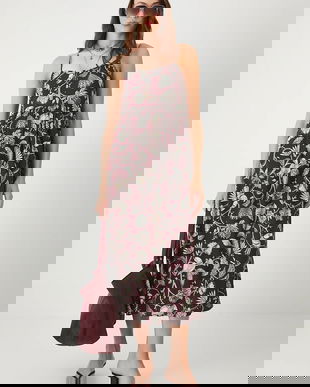 Medicine rochie culoarea bordo, midi, evazați