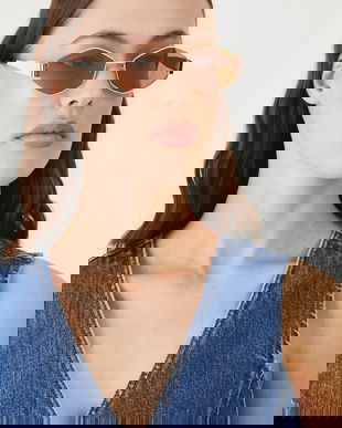 Medicine ochelari de soare culoarea maro