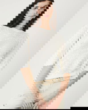 Medicine pulover culoarea bej