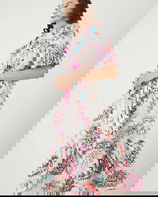 Medicine rochie midi, evazați