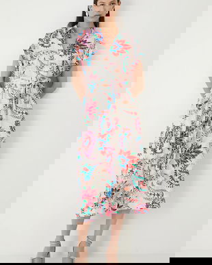 Medicine rochie midi, evazați