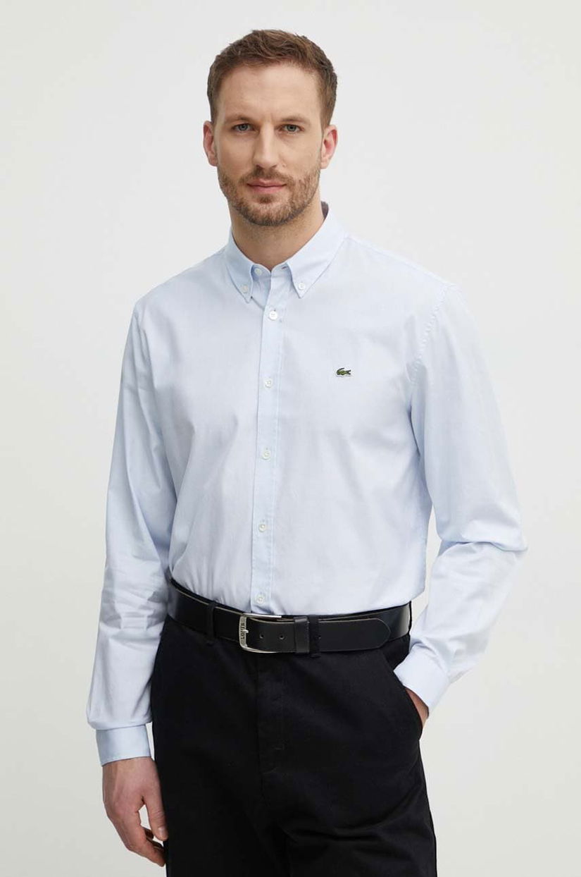 Lacoste camasa din bumbac barbati, cu guler button-down, regular