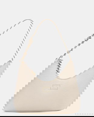 Tommy Jeans poșetă culoarea bej, AW0AW17548