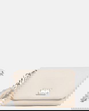 Tommy Jeans poșetă culoarea bej, AW0AW17550