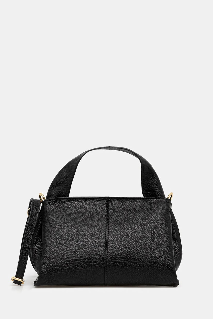Answear Lab poseta de piele culoarea negru
