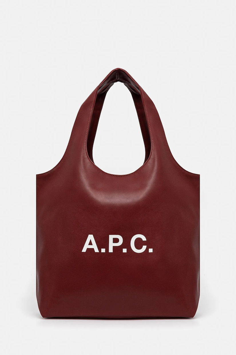 A.P.C. geanta Ninon culoarea bordo