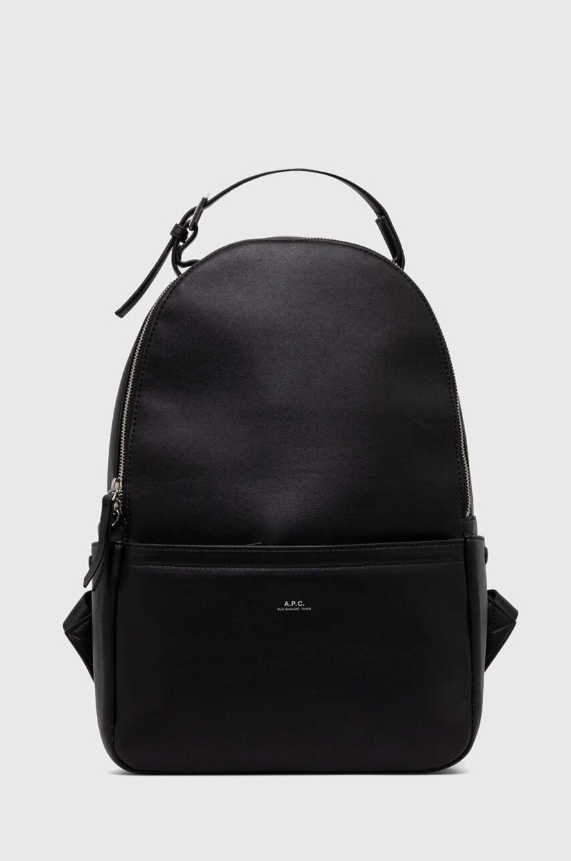 A.P.C. rucsac culoarea negru, mare, uni