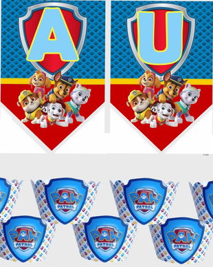 Ghirlandă Paw Patrol/Ghirlandă Patrula Cățelușilor