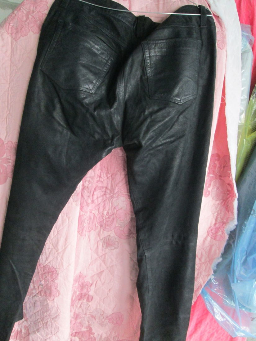 pantaloni moto piele Buffalo leather 36
