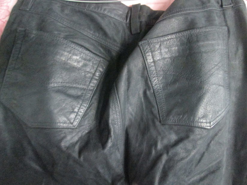 pantaloni moto piele Buffalo leather 36