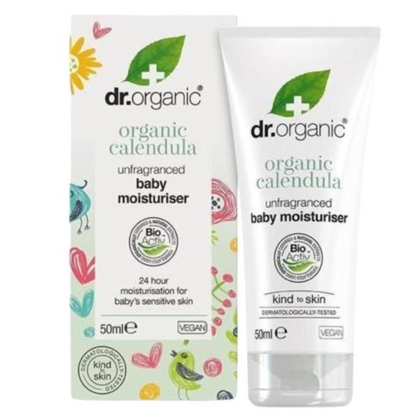 Crema hidratanta 24 ore Bio Galbenele pentru bebelusi Dr.Organic, 50 ml