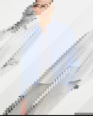 Weekend Max Mara cămașă din bumbac NUORO cu guler clasic, relaxed, 2525116111600