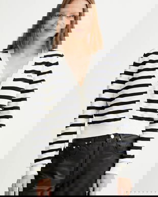 A.P.C. cardigan din bumbac cardigan gaelle culoarea bej, light, COGDK.F22312