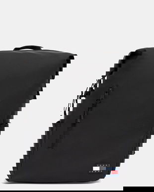 Tommy Jeans rucsac culoarea negru, mare, uni, AM0AM13551