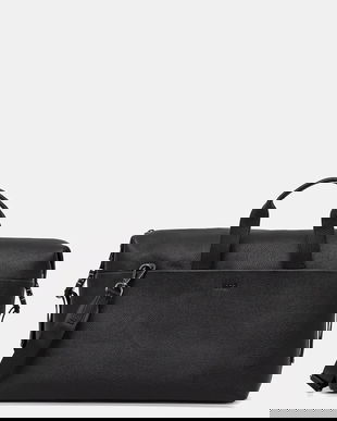 Joop! geantă de piele culoarea negru, 4140006300