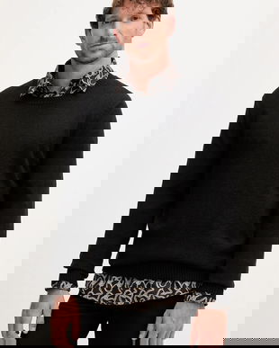 Joop! pulover de bumbac culoarea negru, light, 30046902