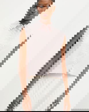 Answear.LAB bluza din bumbac culoarea roz, neted