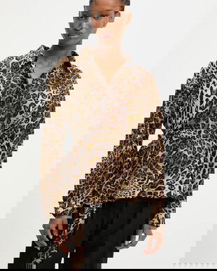 Answear.LAB bluza culoarea maro, modelator