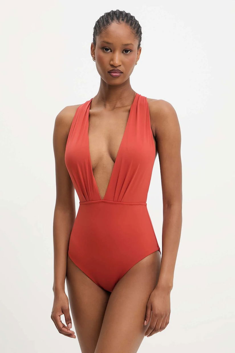 Answear.LAB costum de baie dintr-o bucată culoarea portocaliu, cupa usor rigidizata