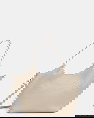 Answear.LAB poseta de piele culoarea bej