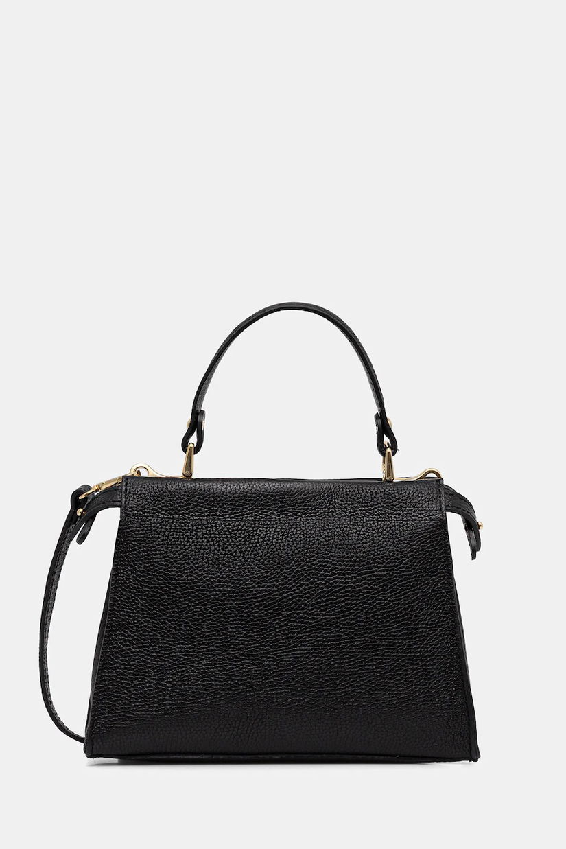 Answear Lab poseta de piele culoarea negru