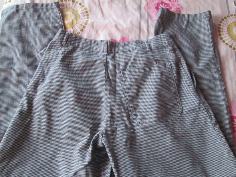 pantaloni pepit   alb/negru 50