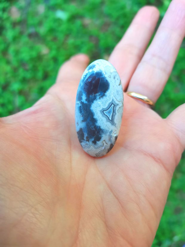Inel Agata Crazy lace si Argint 925 - IN1441 - Inel pietre semipretioase, inel reglabil, inel statement, cadou sotie, inel cadou, bijuterii cadou, bijuterii agate, cristale vindecatoare, cristaloterapie, cristale de colectie