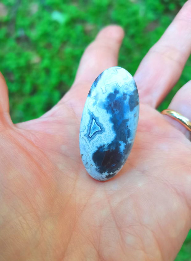 Inel Agata Crazy lace si Argint 925 - IN1441 - Inel pietre semipretioase, inel reglabil, inel statement, cadou sotie, inel cadou, bijuterii cadou, bijuterii agate, cristale vindecatoare, cristaloterapie, cristale de colectie
