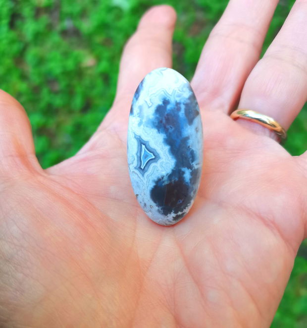 Inel Agata Crazy lace si Argint 925 - IN1441 - Inel pietre semipretioase, inel reglabil, inel statement, cadou sotie, inel cadou, bijuterii cadou, bijuterii agate, cristale vindecatoare, cristaloterapie, cristale de colectie