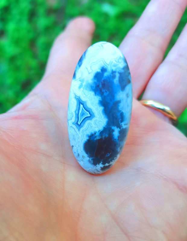 Inel Agata Crazy lace si Argint 925 - IN1441 - Inel pietre semipretioase, inel reglabil, inel statement, cadou sotie, inel cadou, bijuterii cadou, bijuterii agate, cristale vindecatoare, cristaloterapie, cristale de colectie