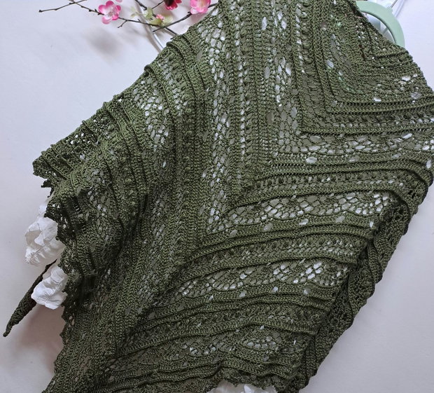 Șal/eșarfă verde