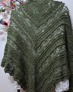 Șal/eșarfă verde