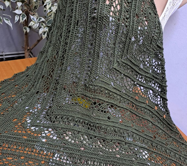 Șal/eșarfă verde