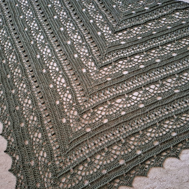 Șal/eșarfă verde